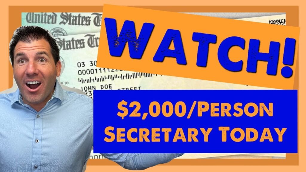 New Update Today: $2,000 Stimulus Checks Coming Per Person – Trump's Tariff Plan Starts Mid-Year